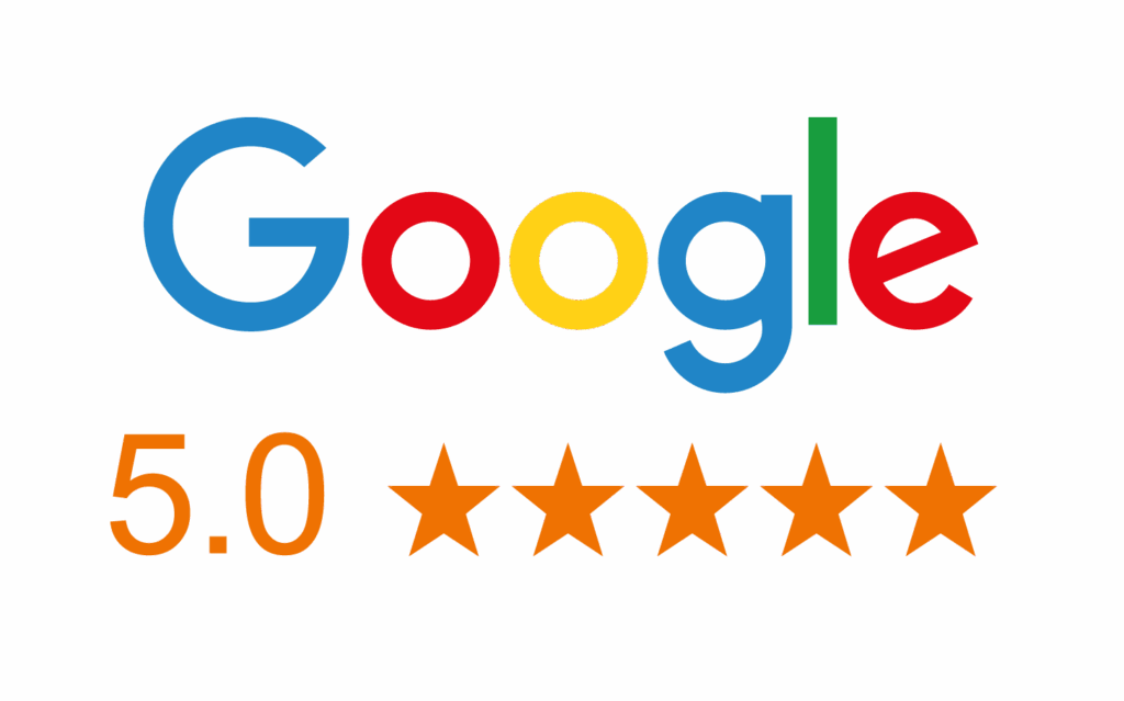 5 Star google reviews