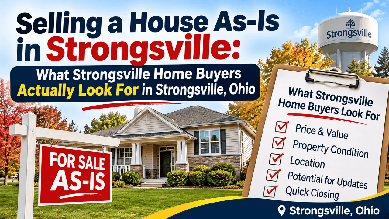 Selling a House As-Is in Strongsville: What Strongsville Home Buyers Actually Look For in Strongsville, Ohio