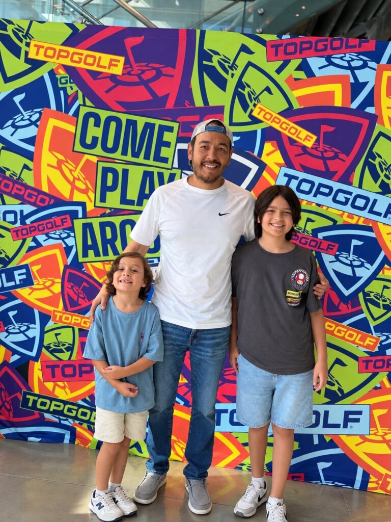 JC Vasquez, owner of All Florida Home Buyer, with his two sons
