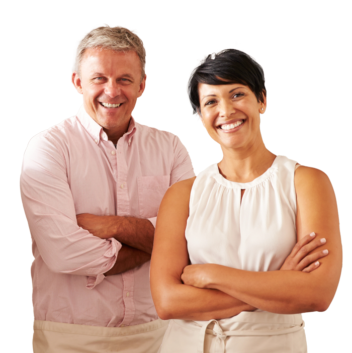 smiling couple