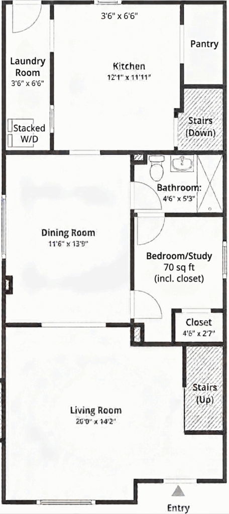 2239 N Williams New Main Floor Plan