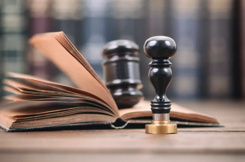 Gavel and law books symbolizing probate court and estate law in South Carolina