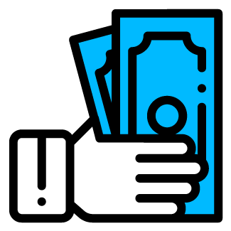 Hand holding cash icon representing fast, fair cash offers for houses and mobile homes in South Carolina – Table Rock Homebuyers.
