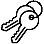 Icon of keys representing moving and needing to sell a home fast in Greenville South Carolina.