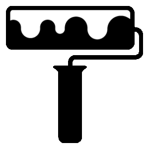 Paint roller icon symbolizing homes needing repair or updates, ideal for sellers who want to sell as-is in Greenville South Carolina – Table Rock Homebuyers.