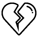 Broken heart icon symbolizing mobile home-sale due to divorce in South Carolina – Table Rock Homebuyers