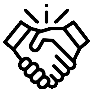 Handshake icon symbolizing trust and partnership between South Carolina homeowners and Table Rock Homebuyers, a local Greenville cash home buyer.
