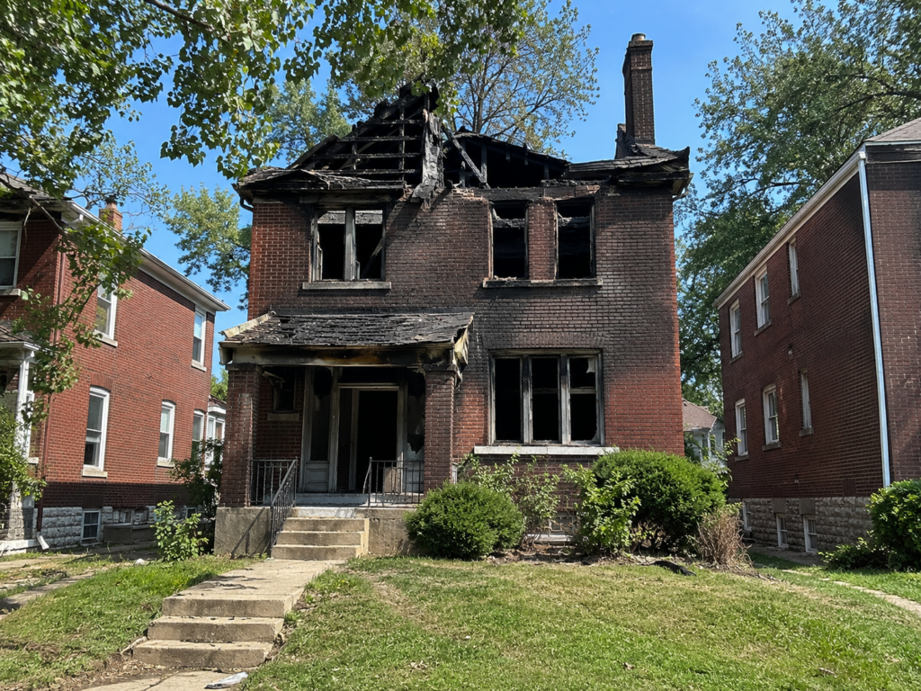 sell my fire damaged house in St. Louis