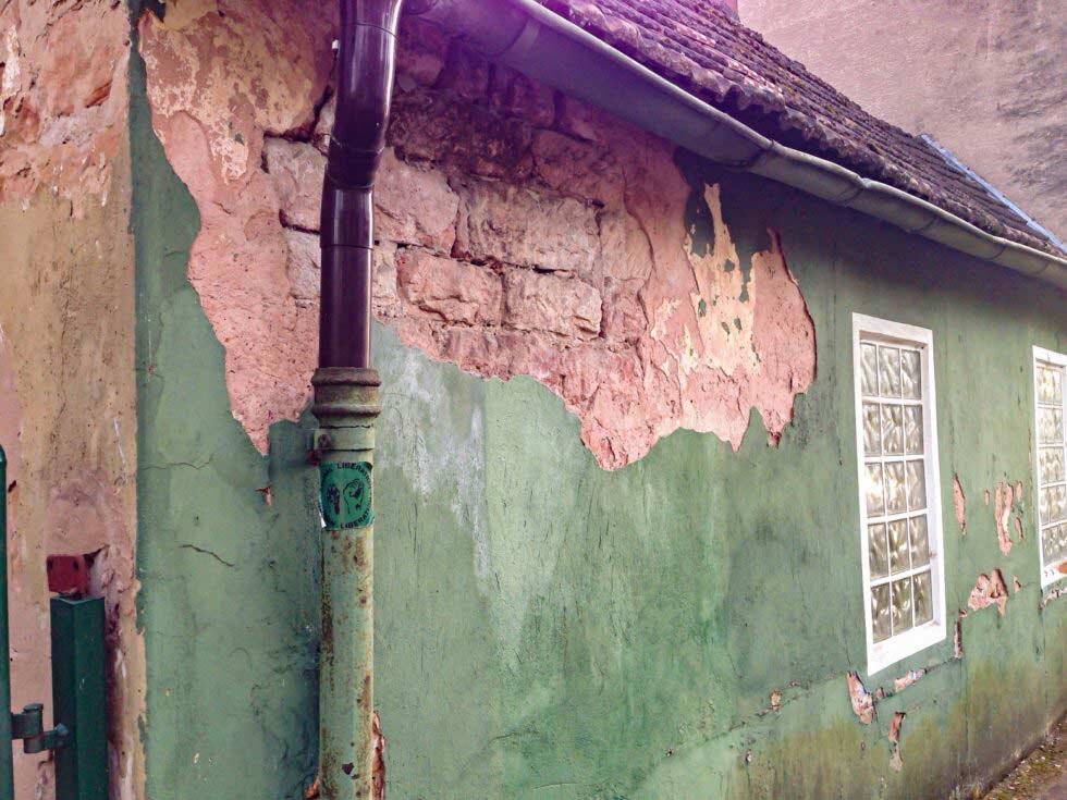 water damaged home