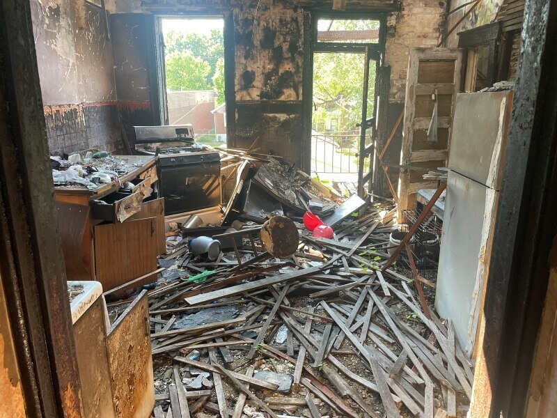 Cash Offer Man bought this fire damaged house in St. Louis