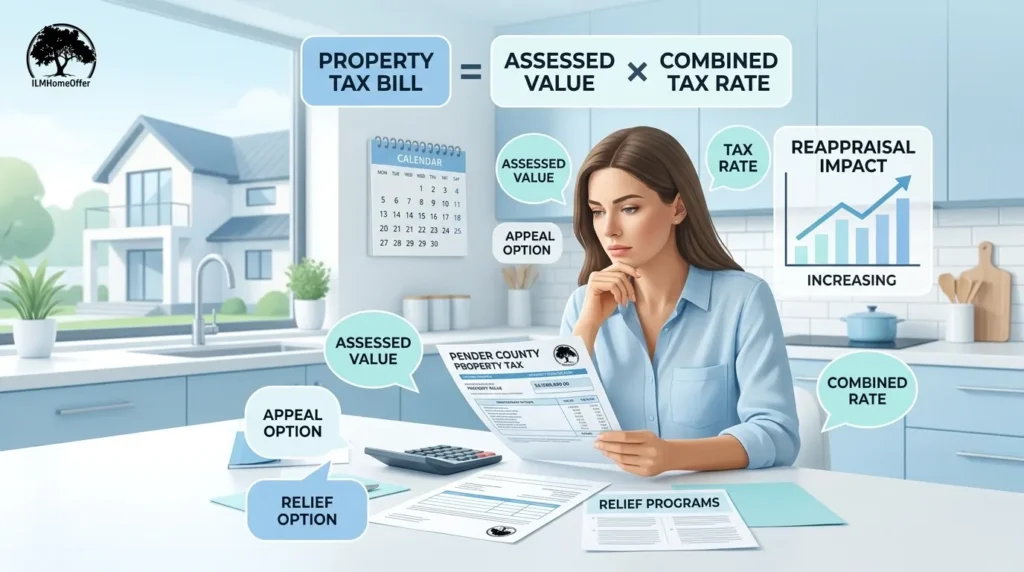 Pender County Property Taxes Explained - Property tax bill calculation