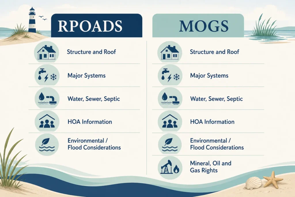 North Carolina Seller Disclosure Form - RPOADS vs MOGS