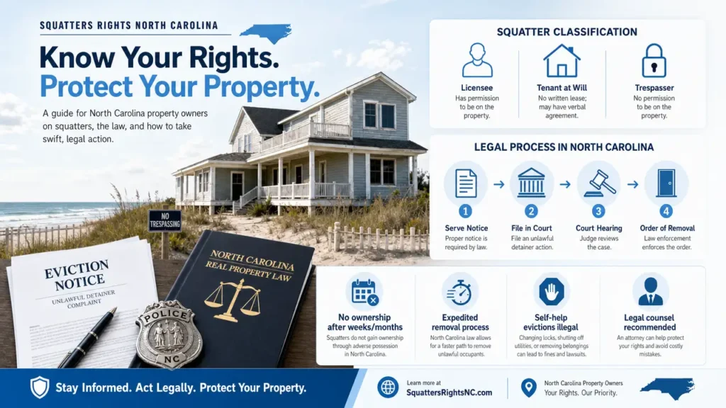 squatters rights North Carolina - how to protect your property
