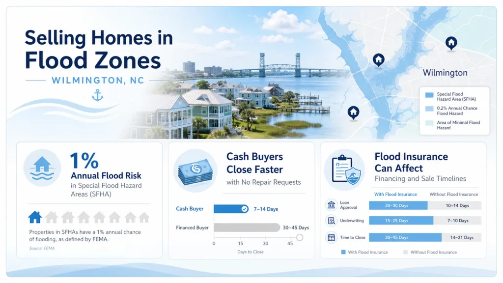 Cape Fear flood zones - selling homes in a flood zone