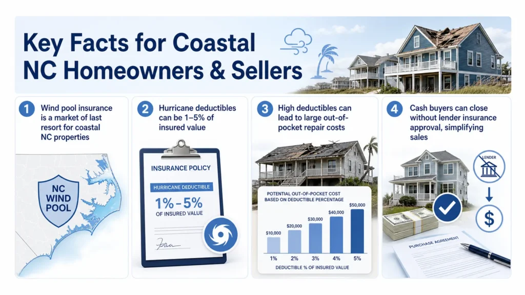 NC wind pool insurance- Key point for coastal NC homeowners and sellers