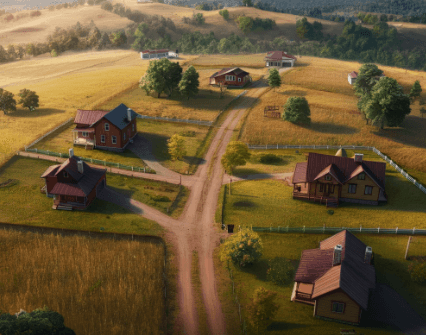 find houses with land for sale