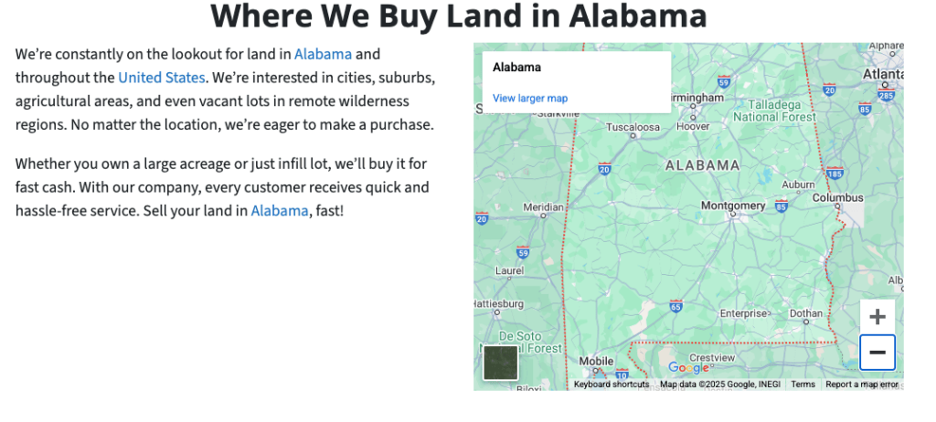 Cheapest States to Buy Land Alabama