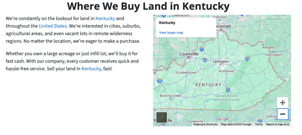 Cheapest States to Buy Land Kentucky