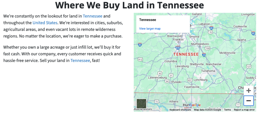 Cheapest States to Buy Land Tennessee