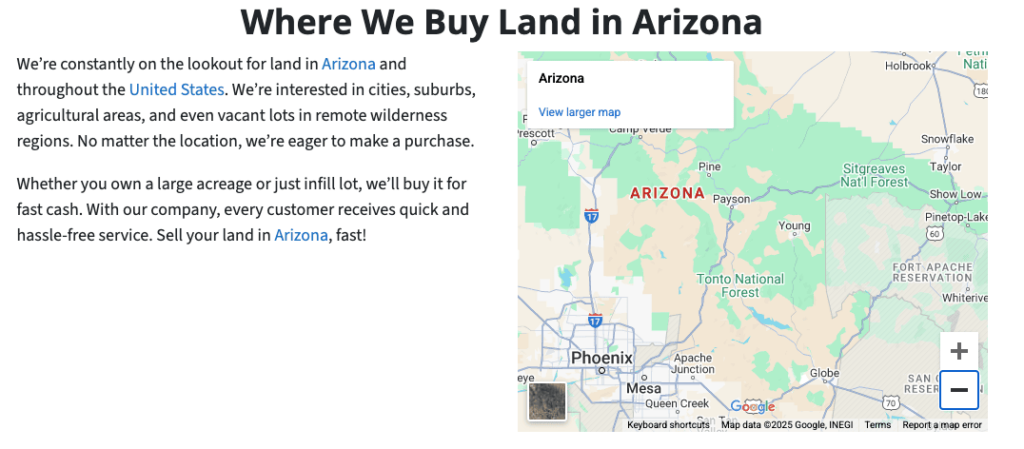 Cheapest States to Buy Land Arizona