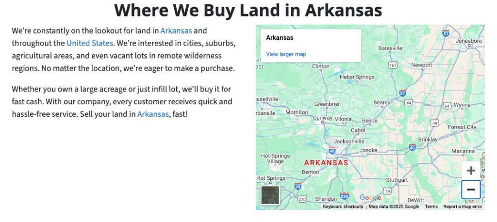 Cheapest States to Buy Land Arkansas
