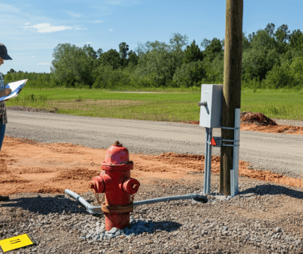 assessing access to utilities and infrastructure on land