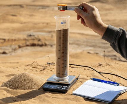 calculating the density of sand on vacant land