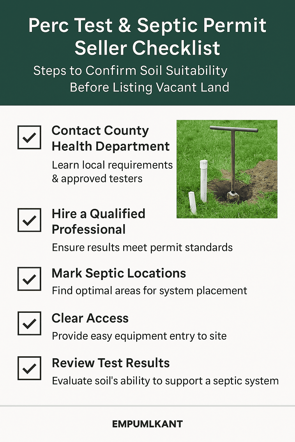 perc test selling land