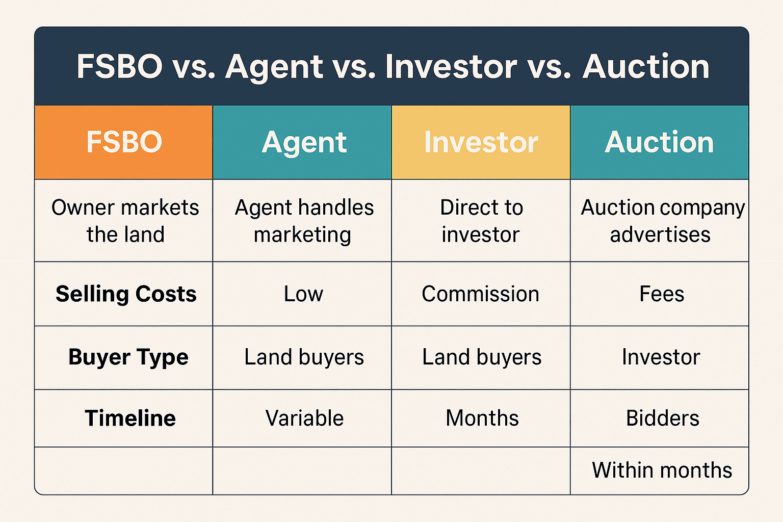 selling land as fsbo