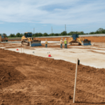 the process of land preparation for building