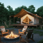 how to build an airbnb glamping land