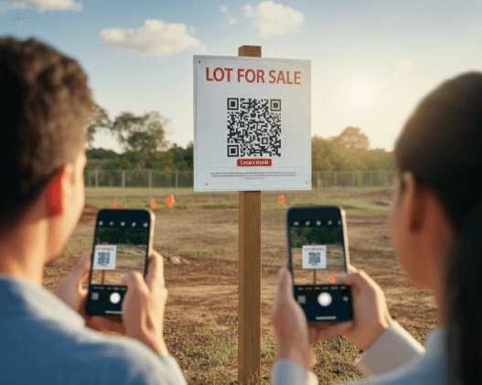 making lot for sale sign