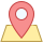 Icon of a location pin, emphasizing property locations in real estate listings and navigational assistance for site visits.