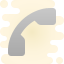 "A grey telephone receiver with motion lines, symbolizing contact or communication.