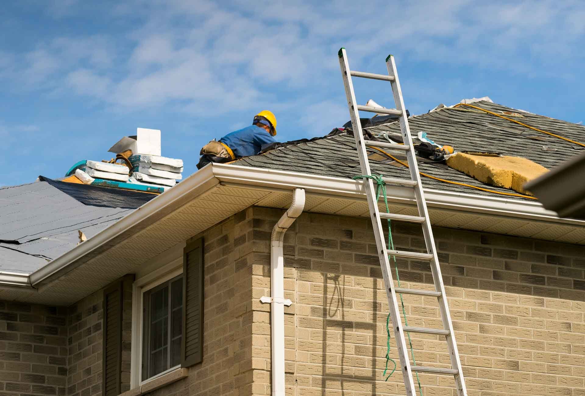 roofer doing repair