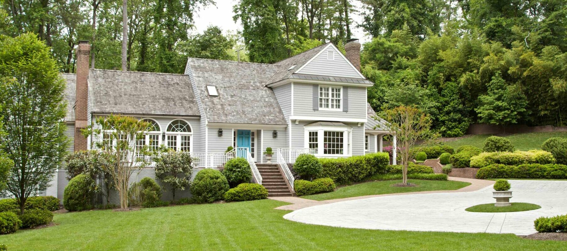 large house in the woods