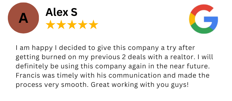 Cash Buyer Reviews in Colma