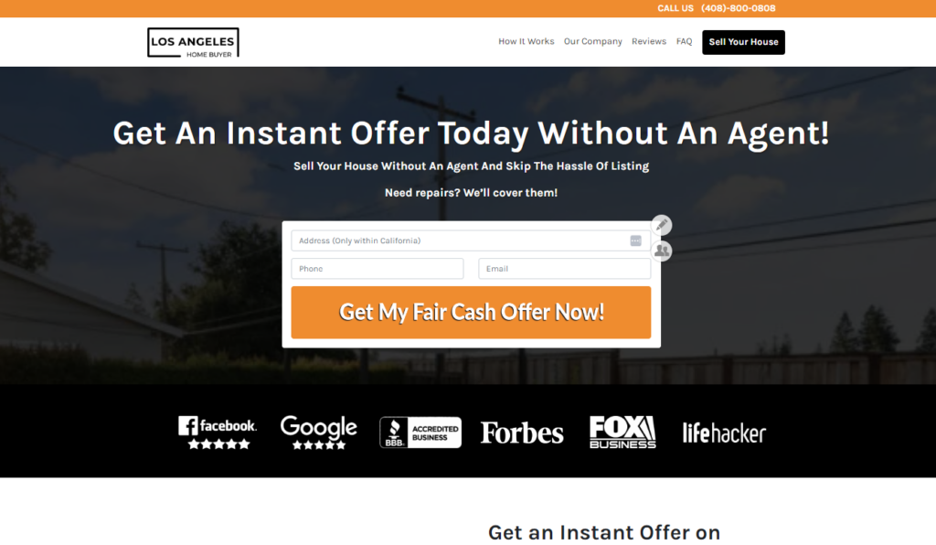 Get An Instant Offer