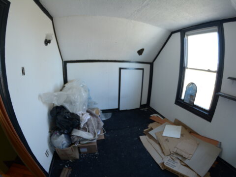 bedroom of a house we purchased on Ivon Ave, Hamilton