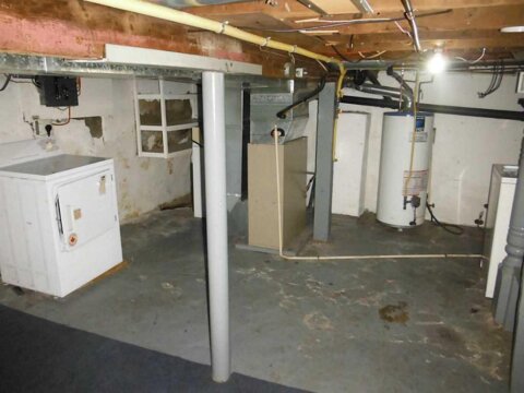 basement of house we purchased in Hamilton on Stirtion St.