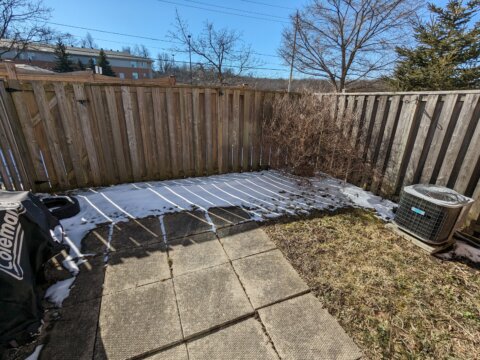 backyard of house we purchased in on highland ave Stoney Creek