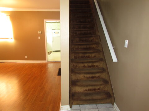 Staircase of house we purchased in hamilton on kensington ave n