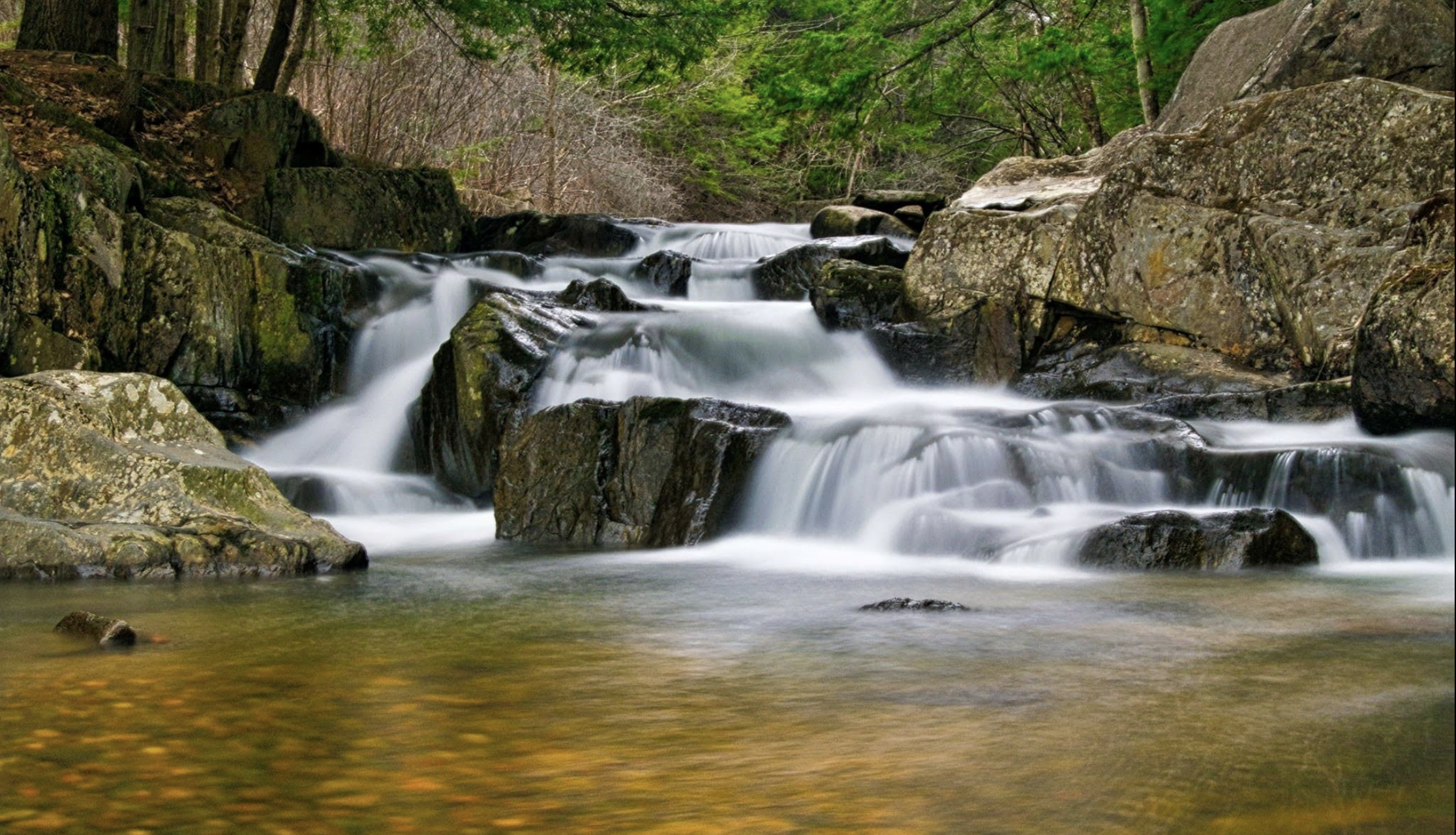 Water falls
