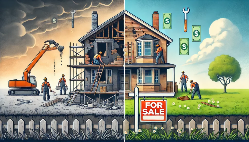 Costs of Repairing vs. Selling a Condemned House