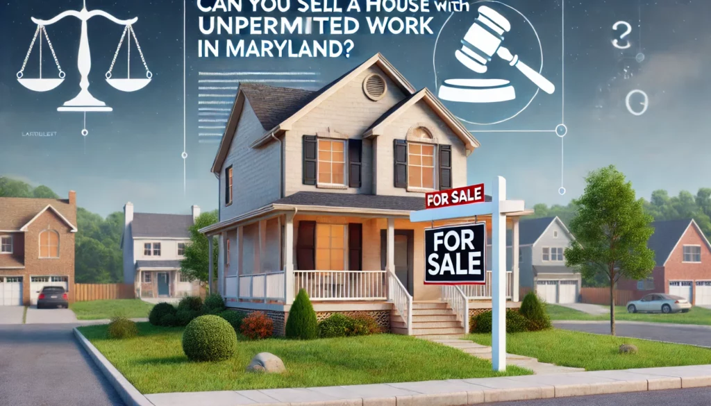 Sell a House With Unpermitted Work in Maryland