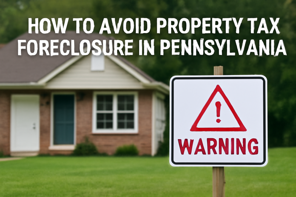 Avoid Property Tax Foreclosure in Pennsylvania