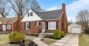 Exterior of a brick house at 123 Columbia Parkway in West Seneca, New York