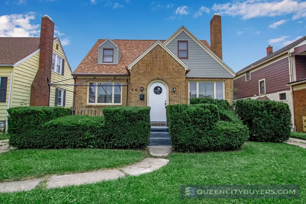 Buffalo house exterior used on the Queen City Buyers website