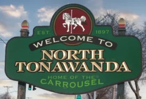 Welcome to North Tonawanda sign near the Tonawanda area