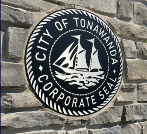 City of Tonawanda corporate seal used as a local reference on the Queen City Buyers Tonawanda page